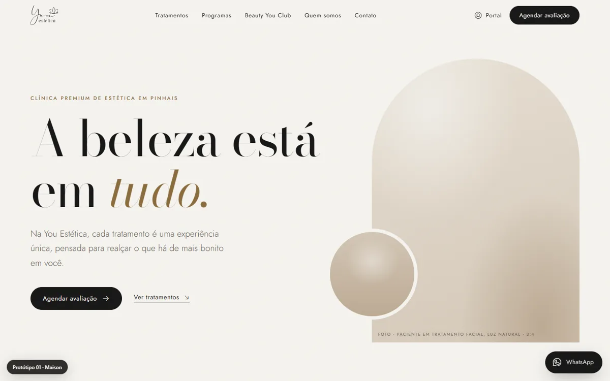 Prévia do layout Maison