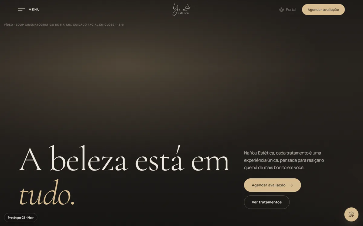 Prévia do layout Noir